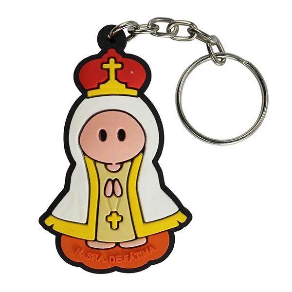 Chaveiro Infantil Emborrachado Nossa Senhora de Fátima - 5074