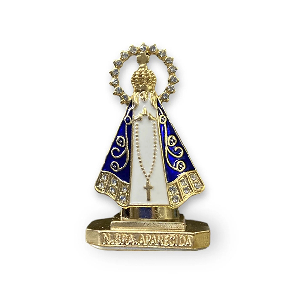 Imagem Nossa Senhora Aparecida para Carro Coroa Strass - 7783