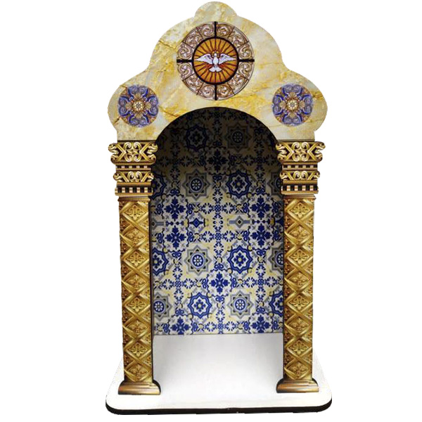 Capela Vitral Divinus Espírito Santo MDF 23cm - 6774