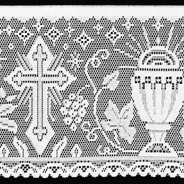 Renda Litúrgica Nacional Cruz/Coração 30cm – 4955