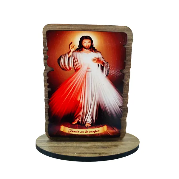 Adorno de Mesa 14x11cm Jesus Misericordioso - 10155