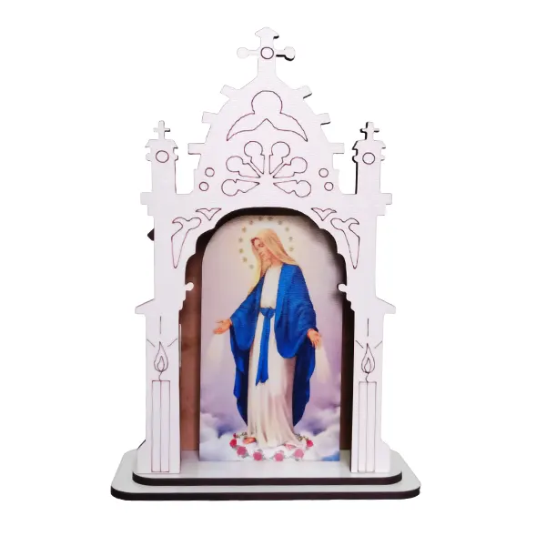Capela MDF 17cm Devocional Nossa Senhora das Graças - 11383