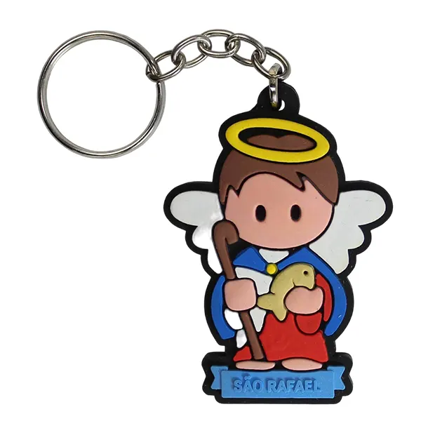 Chaveiro Infantil Emborrachado São Rafael - 7633