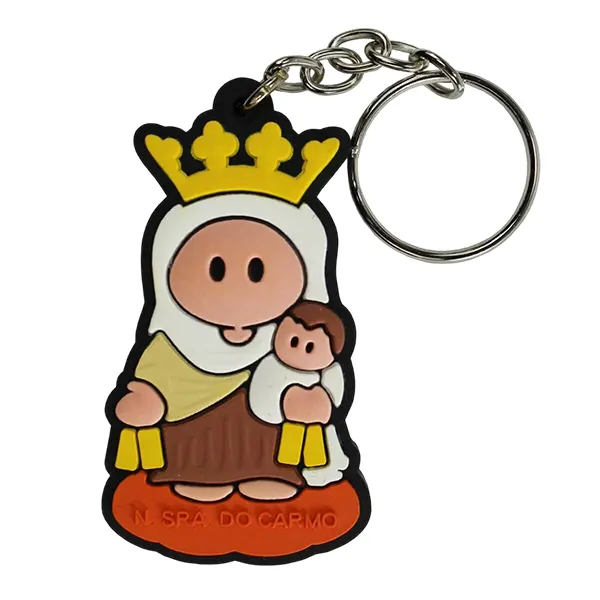 Chaveiro Infantil Emborrachado Nossa Senhora do Carmo