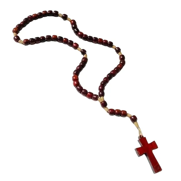 Terço Madeira 6MM sem Cristo - 8052