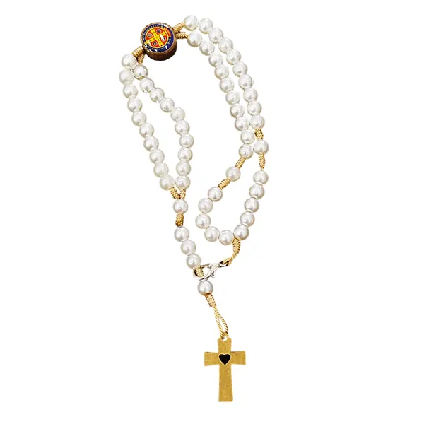 Pulseira Terço Pérola São Bento – 7622