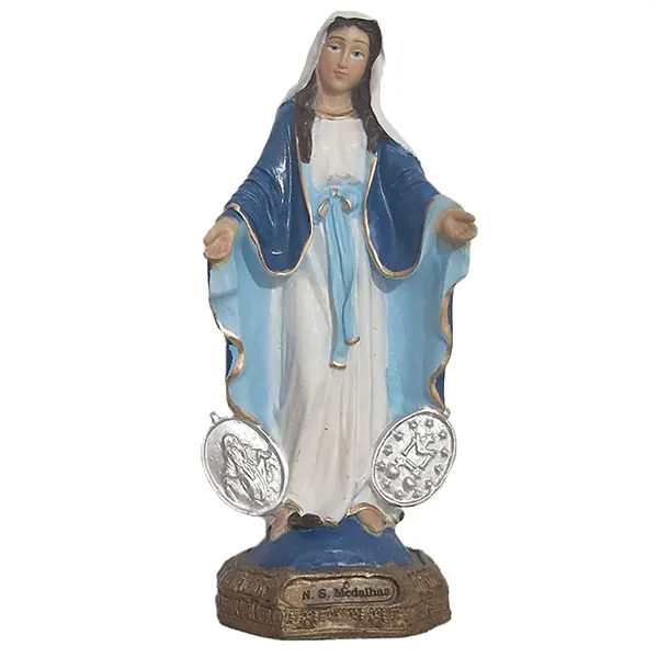 Imagem Resina Nossa Senhora da Medalha Milagrosa 15cm